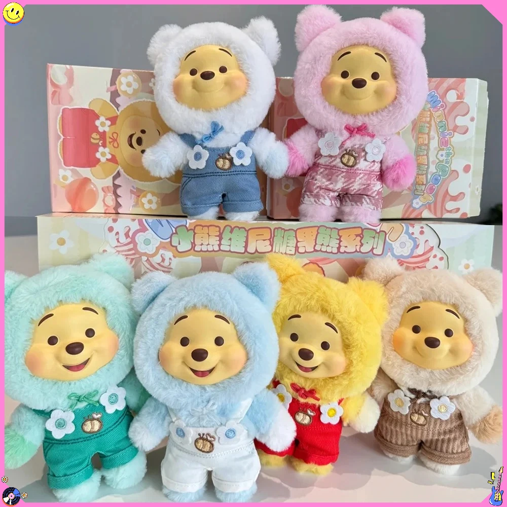 

Disney Winnie The Pooh Candy Bear Series слепая коробка Vinly плюшевая загадочная коробка сумка кулон кукла экшн-фигурка девушка Рождественский подарок