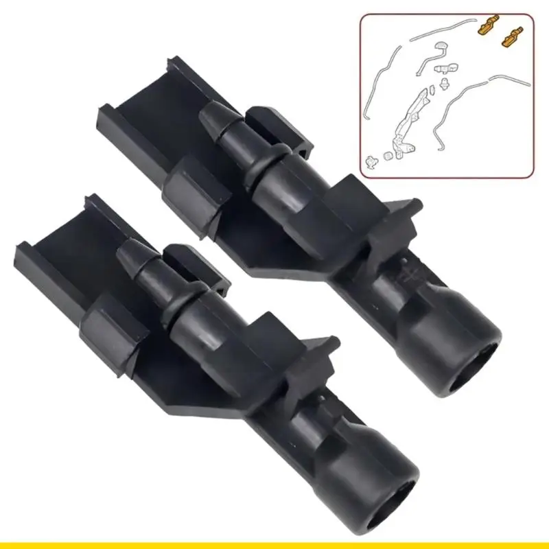 SZCH Double Jet Windshield Washer Nozzles 76810-TP6-A01 360 Degree Adjustable Sprays Vehicle Accessories for XRV