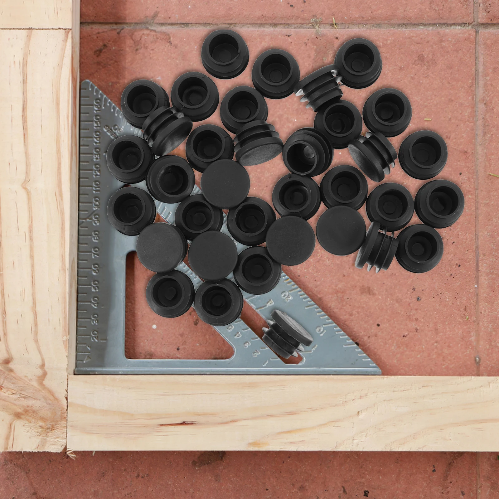 

40 Pcs Plastic Plug Hole Plugs Chair Leg End Caps Furniture Chairs Pipe Plug-in Protective for Legs