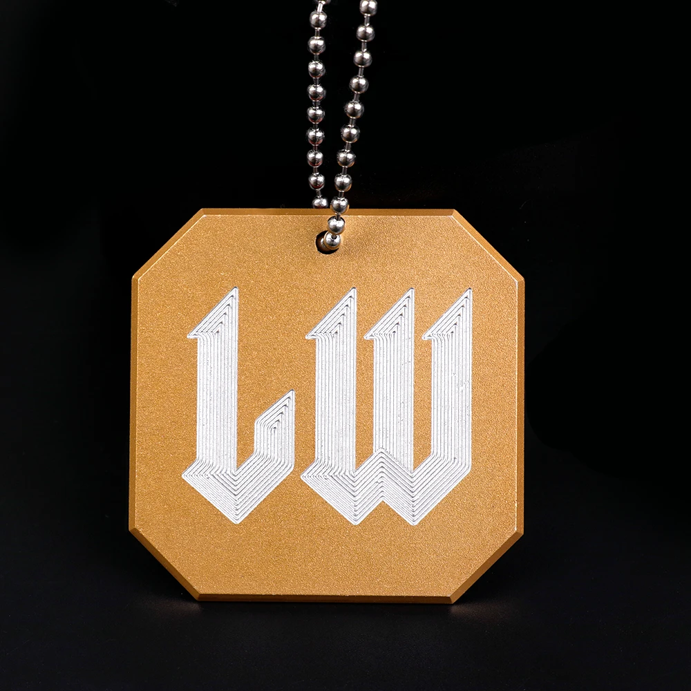 LW Emblem Auto Schaltknauf Tag Schlüsselanhänger Innenraum Metallabzeichen