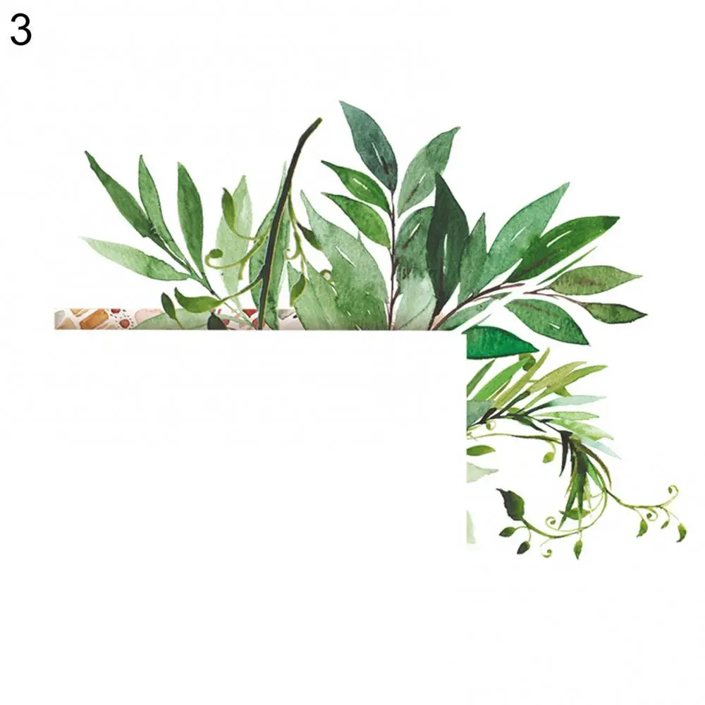 Leaf Green Plant Personality Wall Sticker Light Switch PVC Home Decoration Decal