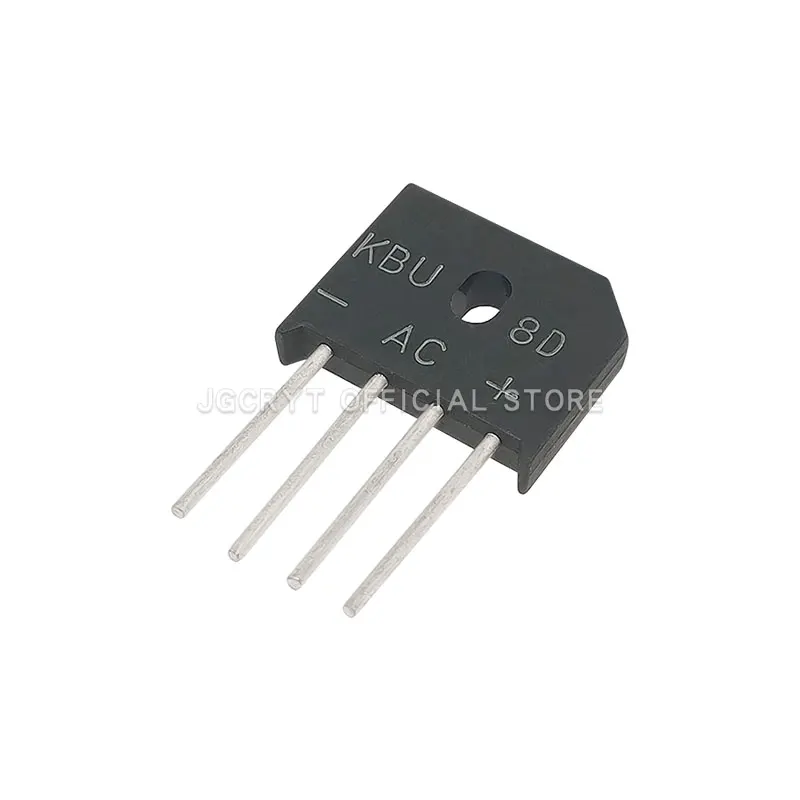 10 Unids/lote KBU8D ZIP-4 plug-in bridge rectifier bridge stack