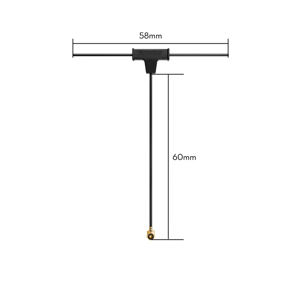 Flywoo ELRS 2.4g ミニモータル PCB T アンテナ UFL