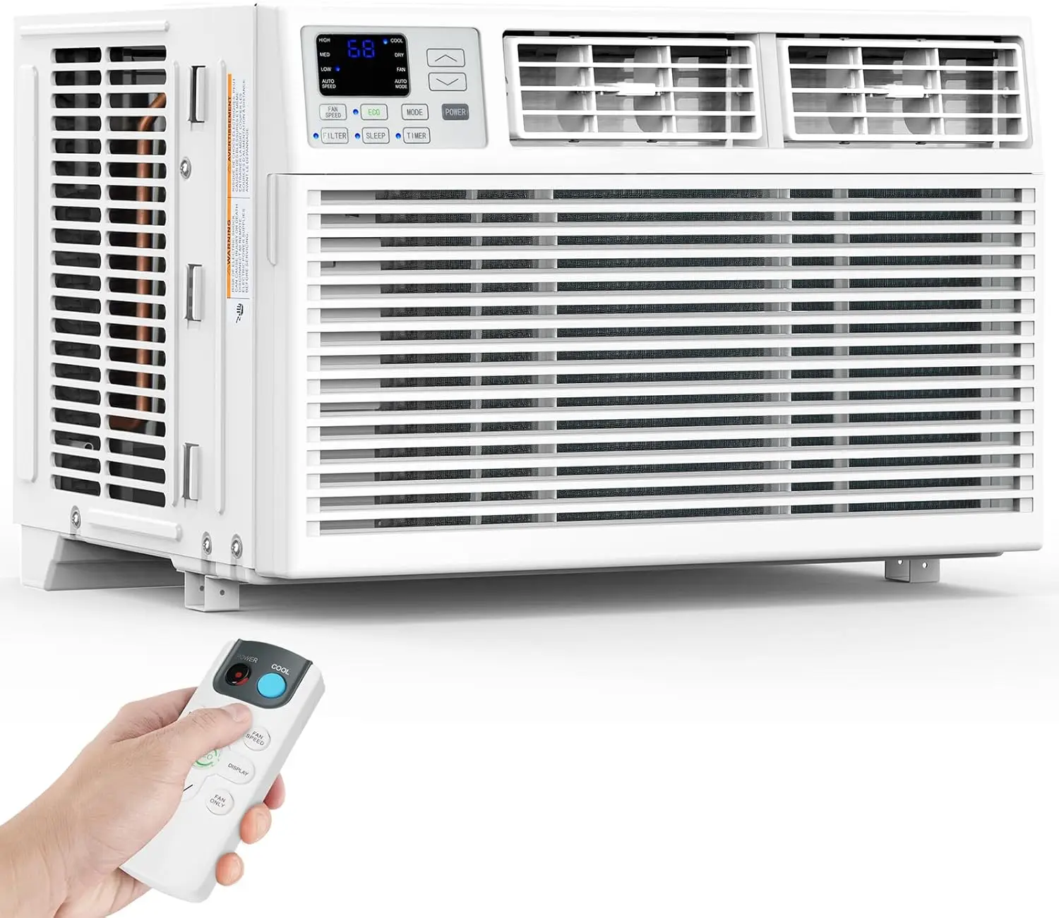 

8,000 BTU Window Air Conditioner Cools up to 350 Sq. ft, Ultra Quiet Window AC Unit with Remote Control, 4 in 1 Energy