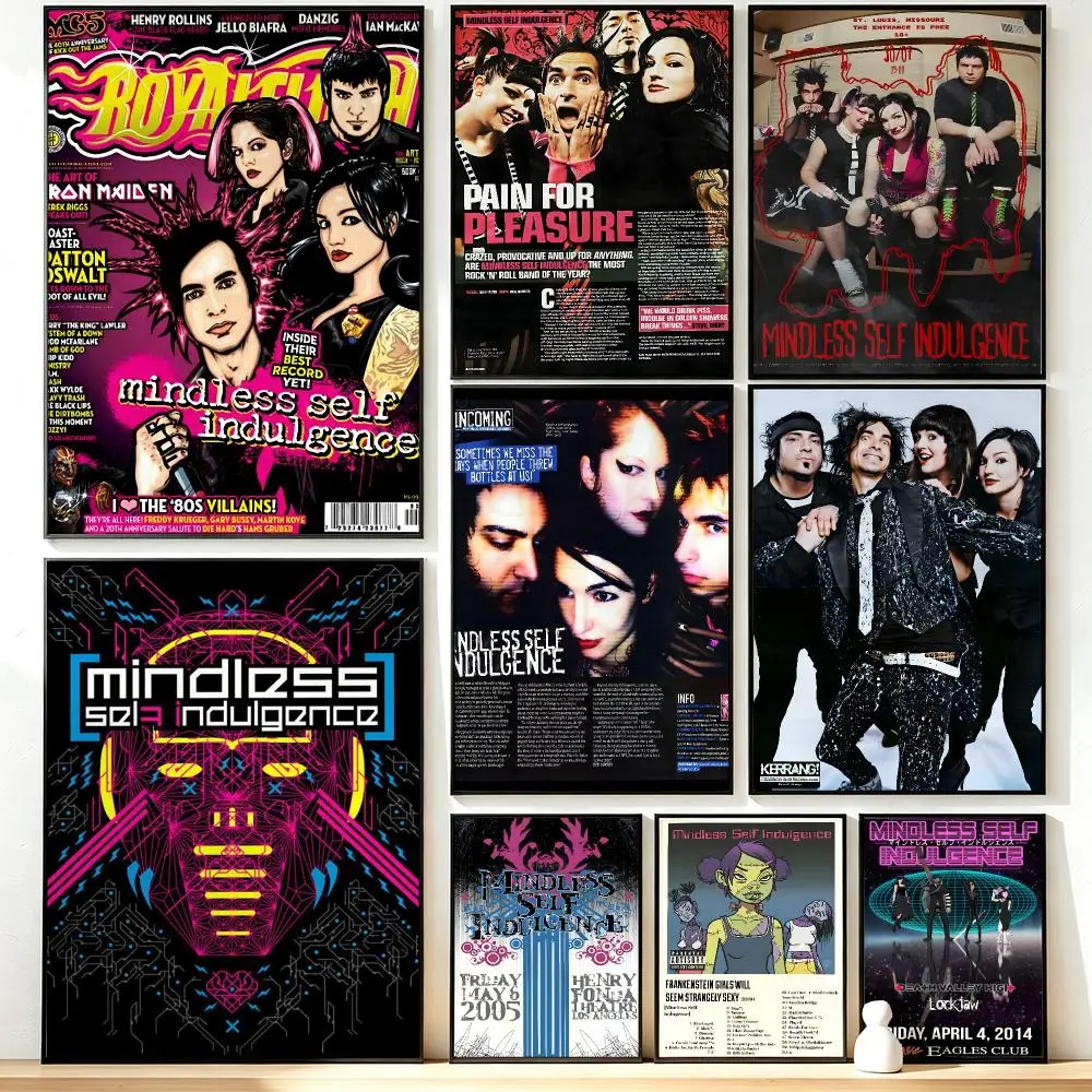 Modern Aesthetic Wall Art Poster band Mindless Self Indulgence Poster for Office Home Decor Interior Large Wall Picture Print