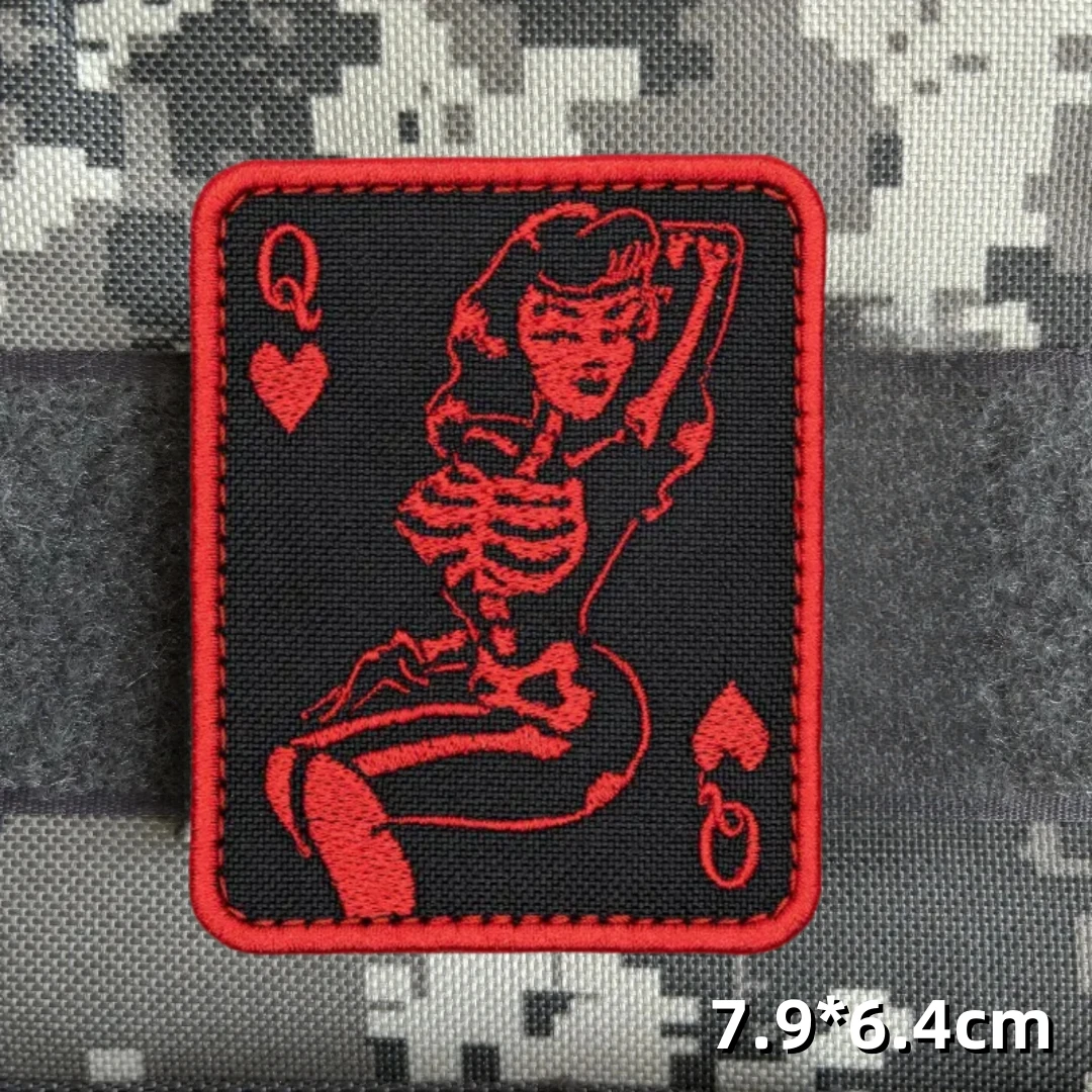 شخصية عيون المعنويات شارة اليابانية أنيمي بقع للملابس هوك وحلقة الملكة التطريز التكتيكية على ظهره الكرتون ملصق