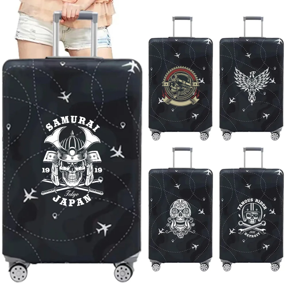 

Чехол для дорожной сумки от пыли, эластичный, с рисунком черепа, серия 18-32 размера, различные стили