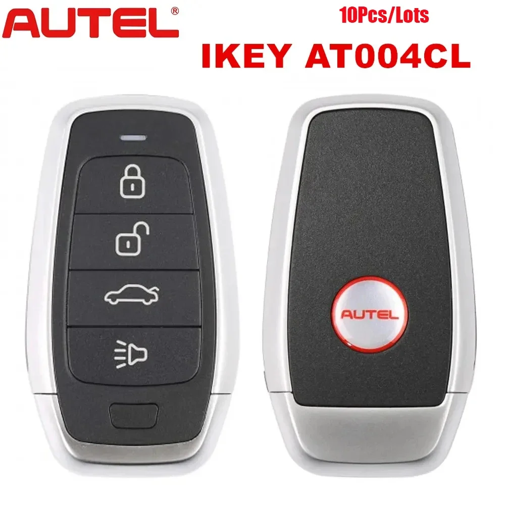 Kunci pintar Universal AT004CL gaya standar AUTEL MaxiIM IKEY 4 tombol Remote Autel untuk MaxiIM KM100