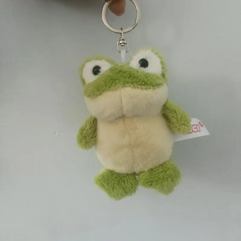 Cute Green Frog Plush Keychain Cartoon Animal Plush Pendant Backpack Decor Festival Gift For Daily Use view 2