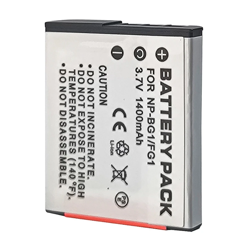 Camera Battery Pack 1400mah 3.7V For SONY NP-BG1 for T100 H50 W300 W55 W70 W80 Camera Battery Pack Lithium battery