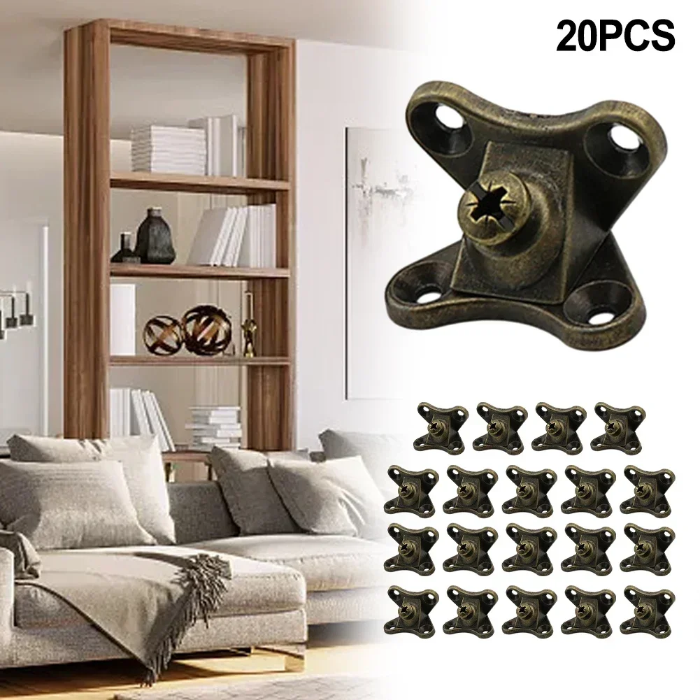 Thickened Zinc Alloy Butterfly Corner Partition Holder Corner Connector 20pcs Thickened Zinc Alloy Butterfly Corner Partition