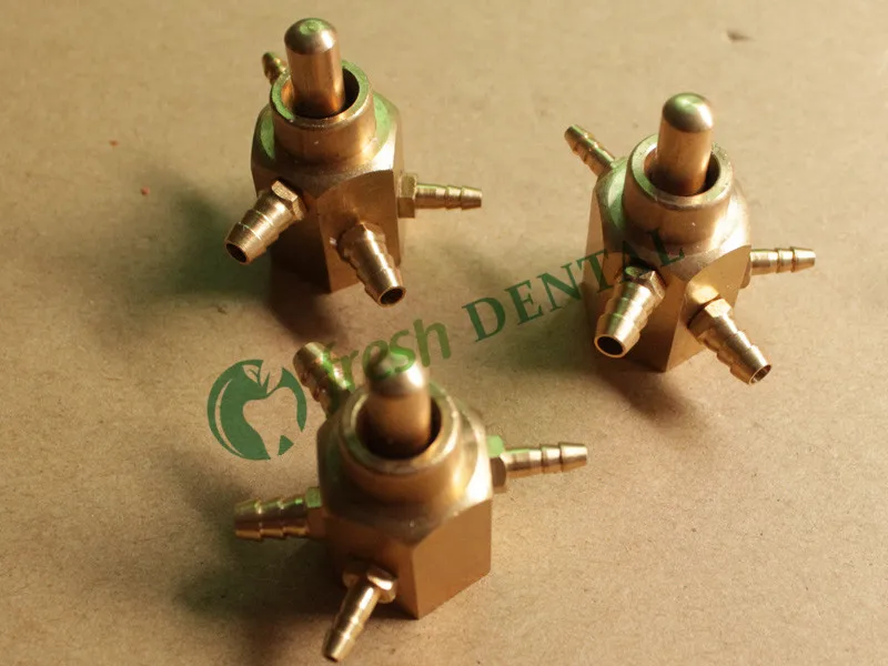 SKYLUN 5PCS Dental 4 hole foot valve circular pedal swicth valve foot spool foot control switch valve dental equipment SL1216