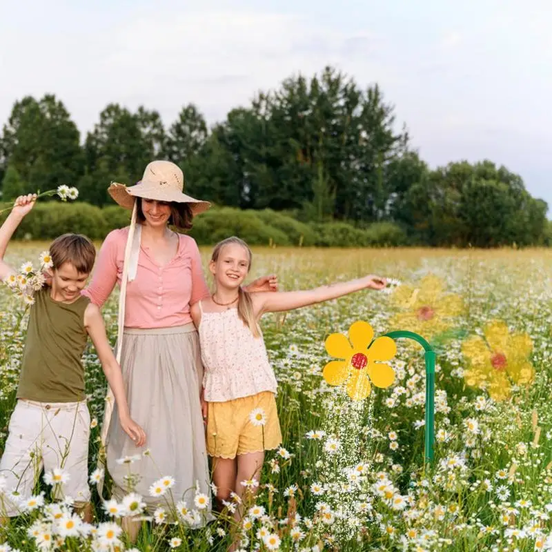 

Lawn Sprinkler Flower Shape Dancing Daisy Sprinklers Water Spray for Yard Lawn Watering Garden Decoration
