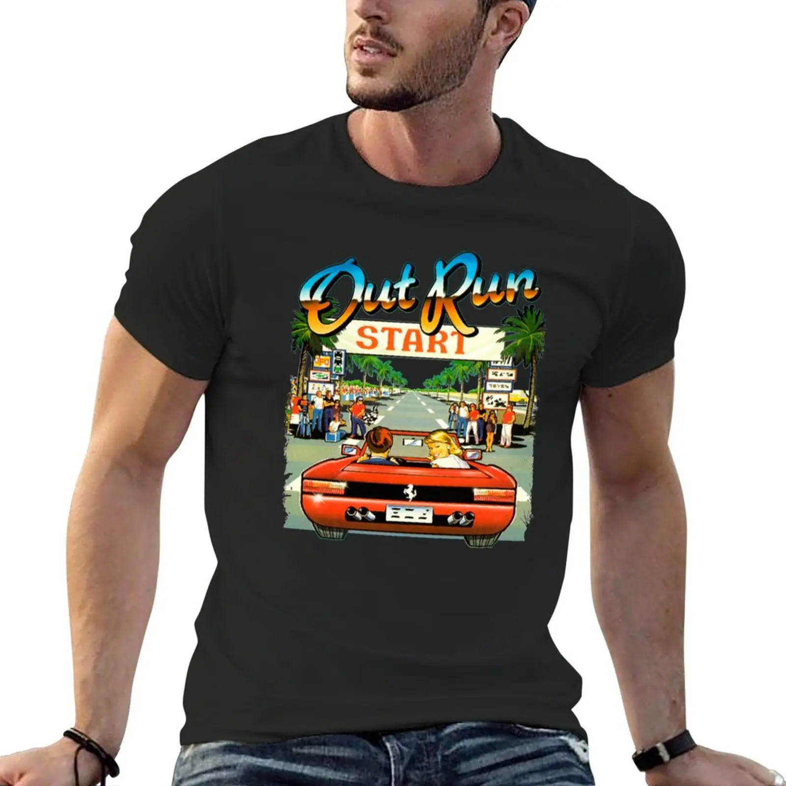 New Arcade Out Run Arcade Out Run Video Game T-Shirt quick drying t-shirt cute clothes Short sleeve tee men
