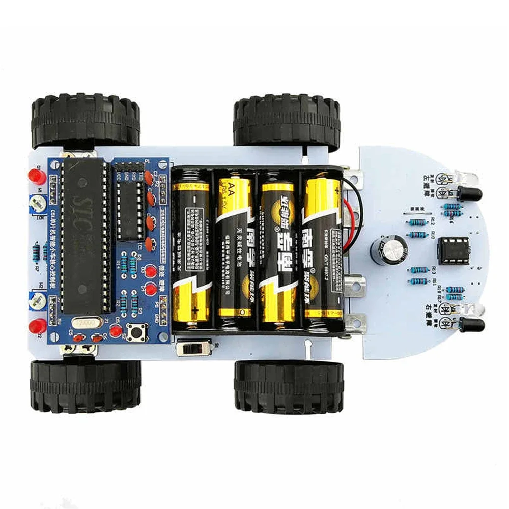 DIY Intelligent Car Tracking and Obstacle Avoidance Electronic Soldering Projects DIY Electronic Kits