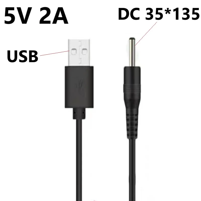 5V 2A DC Cable USB To DC 3.5*1.35mm 4.0*1.7mm 5.5*2.1mm 5.5*2.5mm Cable Plug Jack DC 5V Power charging Cord Cable Connector view 5