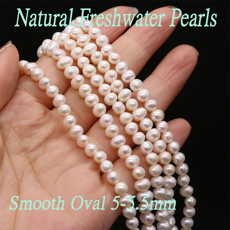 Fine Natural Freshwater Zhuji Culture Pearl Beads Loose White Spacer Pearl Bead for Jewelry Making Diy Necklace Bracelets