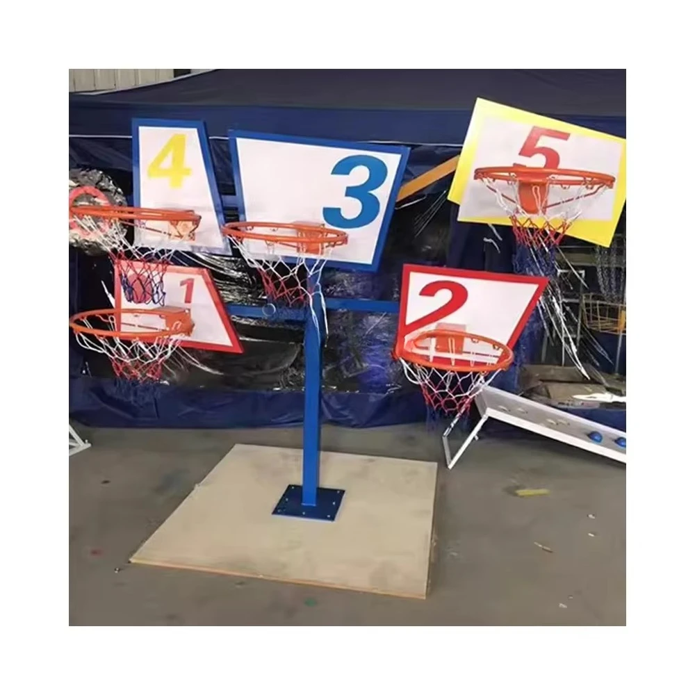 Tragbare Mini Outdoor Indoor Basketball Ring Net Hoop Ständer mit Rückwand Zubehör Ausrüstung Basketball Rack