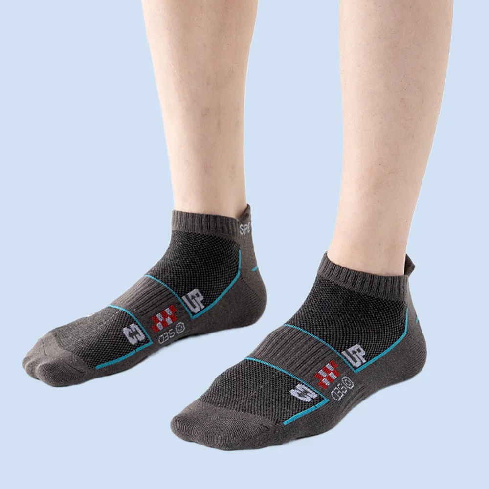 Calcetines deportivos finos para correr para hombre, medias de malla absorbentes del sudor y transpirables, de corte bajo, a la moda, 6 pares, novedad de verano, 2024