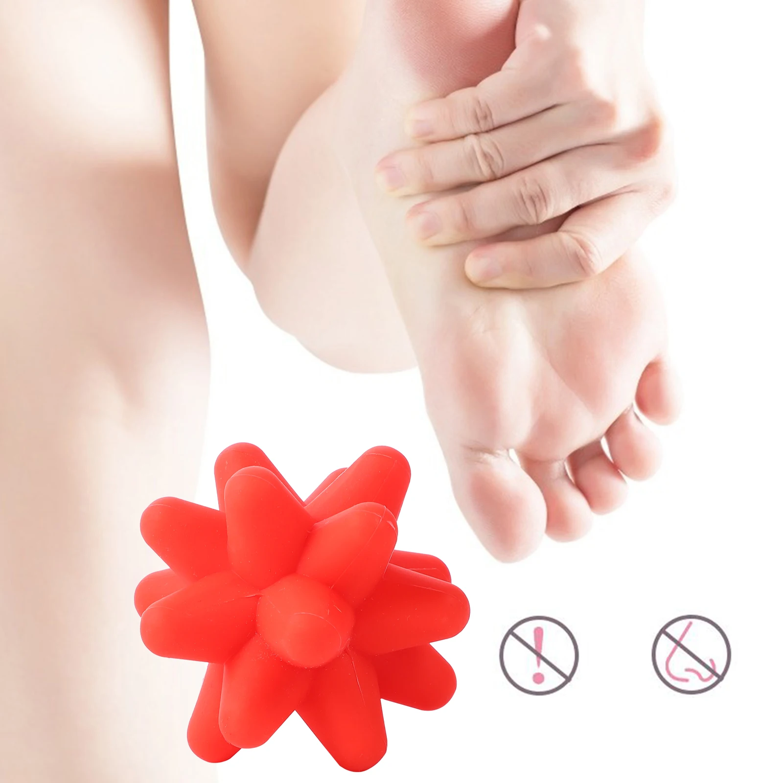 

Elastic Silicone Massage Ball Muscle Fascia Therapy Trigger Pain Relief Exercise Training Hand Held Ball