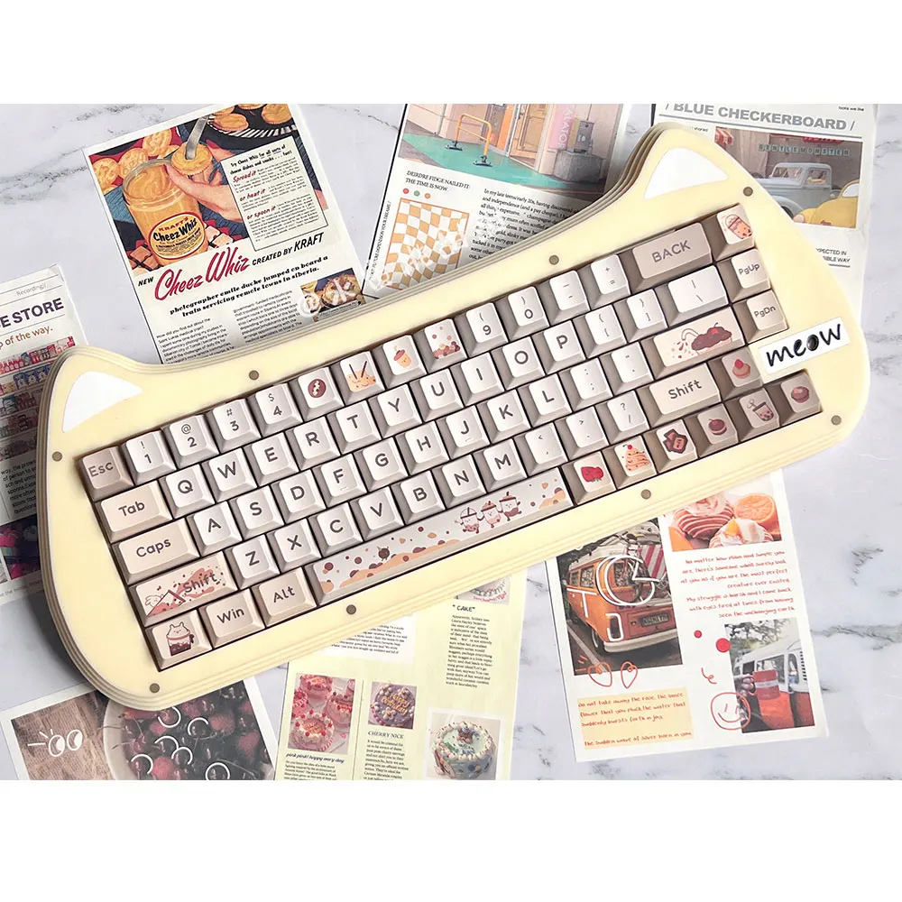 Bobo milk rabbit theme Cherry Profile keycap PBT material personalized mechanical keyboard keycap 150key full set