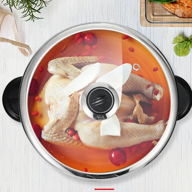Elektrische Stoofpot Huishoudelijke Roestvrijstalen Waterdichte Witte Porseleinen Elektrische Stoofpot Soep Pap Gezondheid Conservering Pot