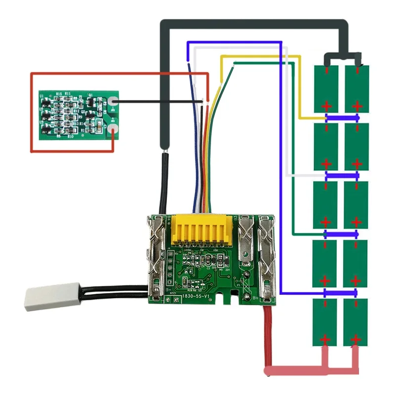 BL1830 Akumulator litowo-jonowy PCB Płytka zabezpieczająca ładowanie do elektronarzędzi Makita 18V 1.5Ah 3Ah 6Ah 9Ah BL1815 BL1860 BL1890 — zdjęcie produktu 4