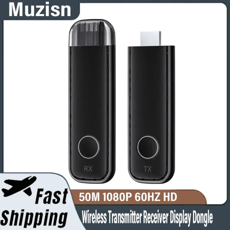 

1080P 50M HD HDMI-Compatible Wireless Transmitter Receiver Display Dongle Extender AV Adapter for Laptop TV Projector Monitor