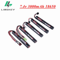 2S 7.4V 3000mAh 18650 high capacity Lipo Battery For AKKU Mini Airsoft Gun Battery RC model 20C accessories 1PCS