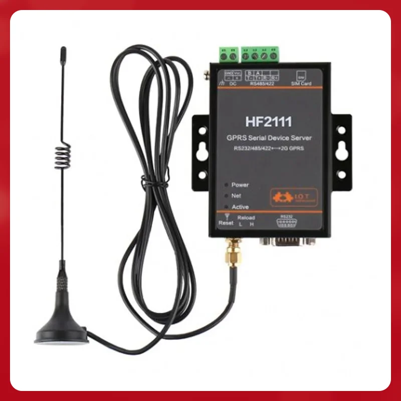 Топ модный сервер последовательных устройств HF2111 GPRS RS232 RS485 RS422 в 2G GPRS GSM преобразователь устройств DTU IOT 5-36 В