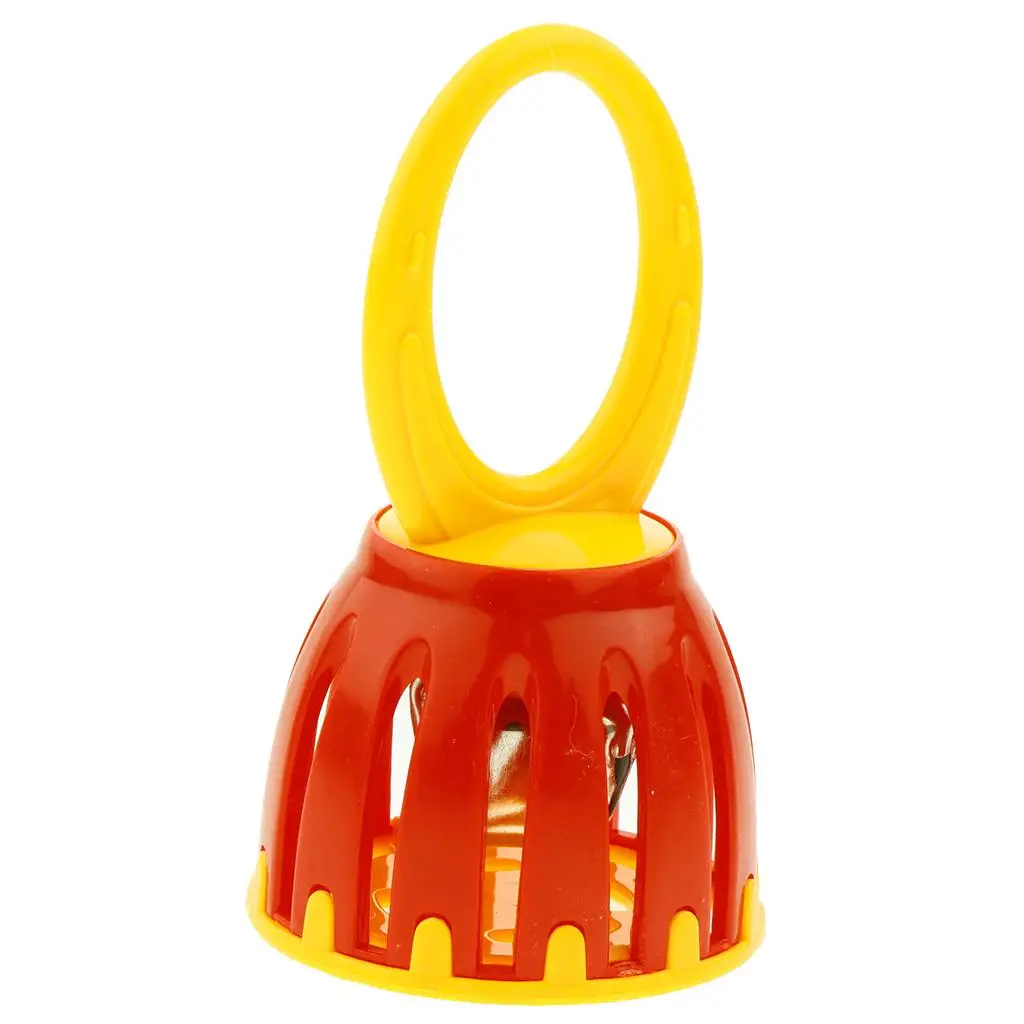 3-4pack Handled Cage Bell Rattle Toy Percussion Instrument Kindergarten Teaching