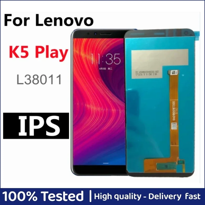 

5.7" For Lenovo K5 Play LCD Display with Touch Screen Digitizer Assembly for Lenovo L38011 lcd K5 Play display