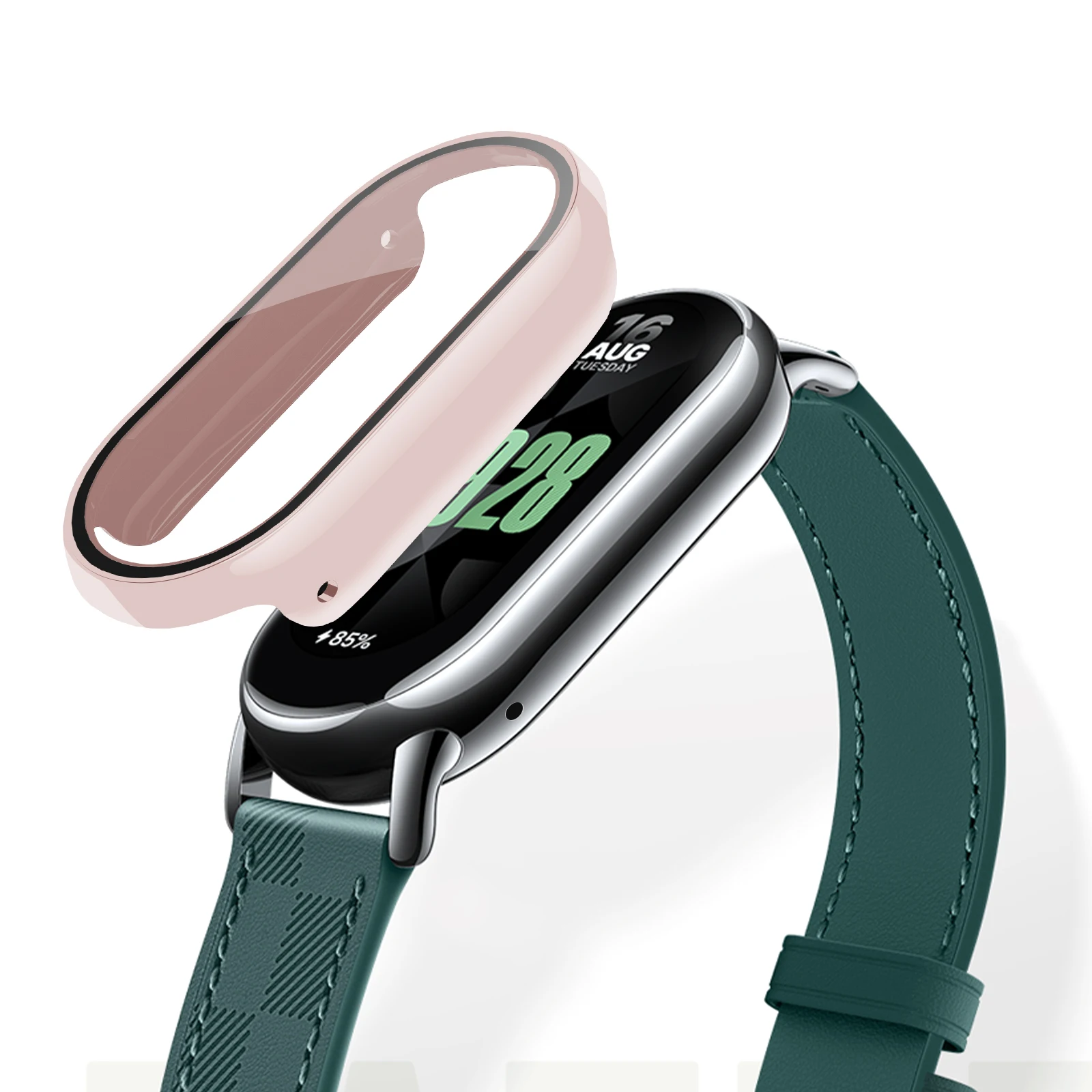 Screen Protector For Xiaomi Mi Band 8 Cover Shockproof Full Hard PC Case+Tempered Glass For Xiaomi Mi Band8 Miband 8 Accessories