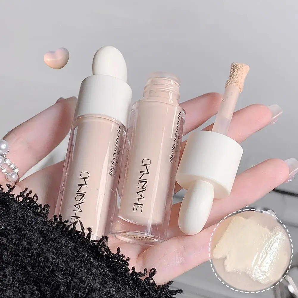 

High Covering Concealer Cream Texture Covers Acne Marks Cosmetic Liquid Makeup Face Dark Brighten Circles Face Concealer La K5P5