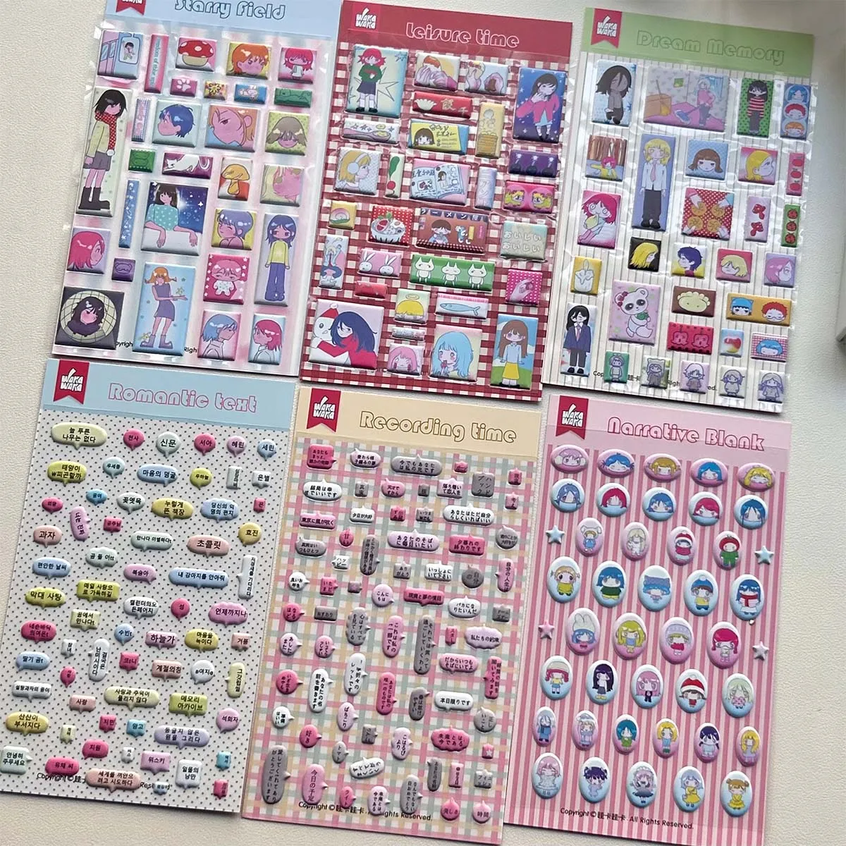 WWAKAWAKA naklejki z postaciami 3D piankowe naklejki do scrapbookingu naklejki samoprzylepne naklejki dziecięcy dziennik Craft Decor Supplies