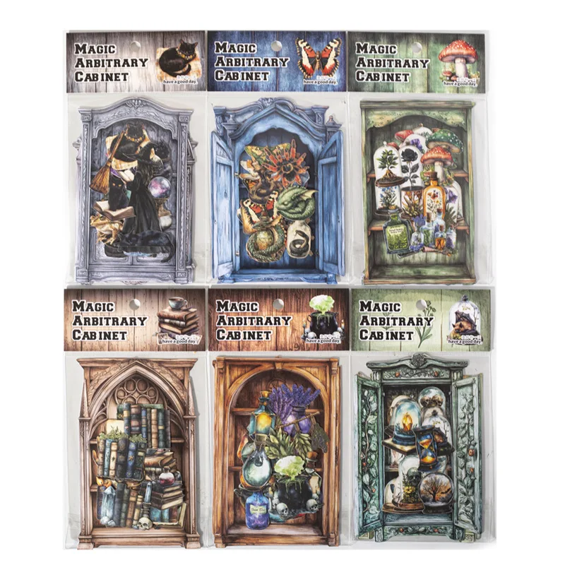 1pack/2pack 25pcs Hard Enchantment themed Cards Per Pack Any DIY Retro Trinkets Enchantment Cabinet Series