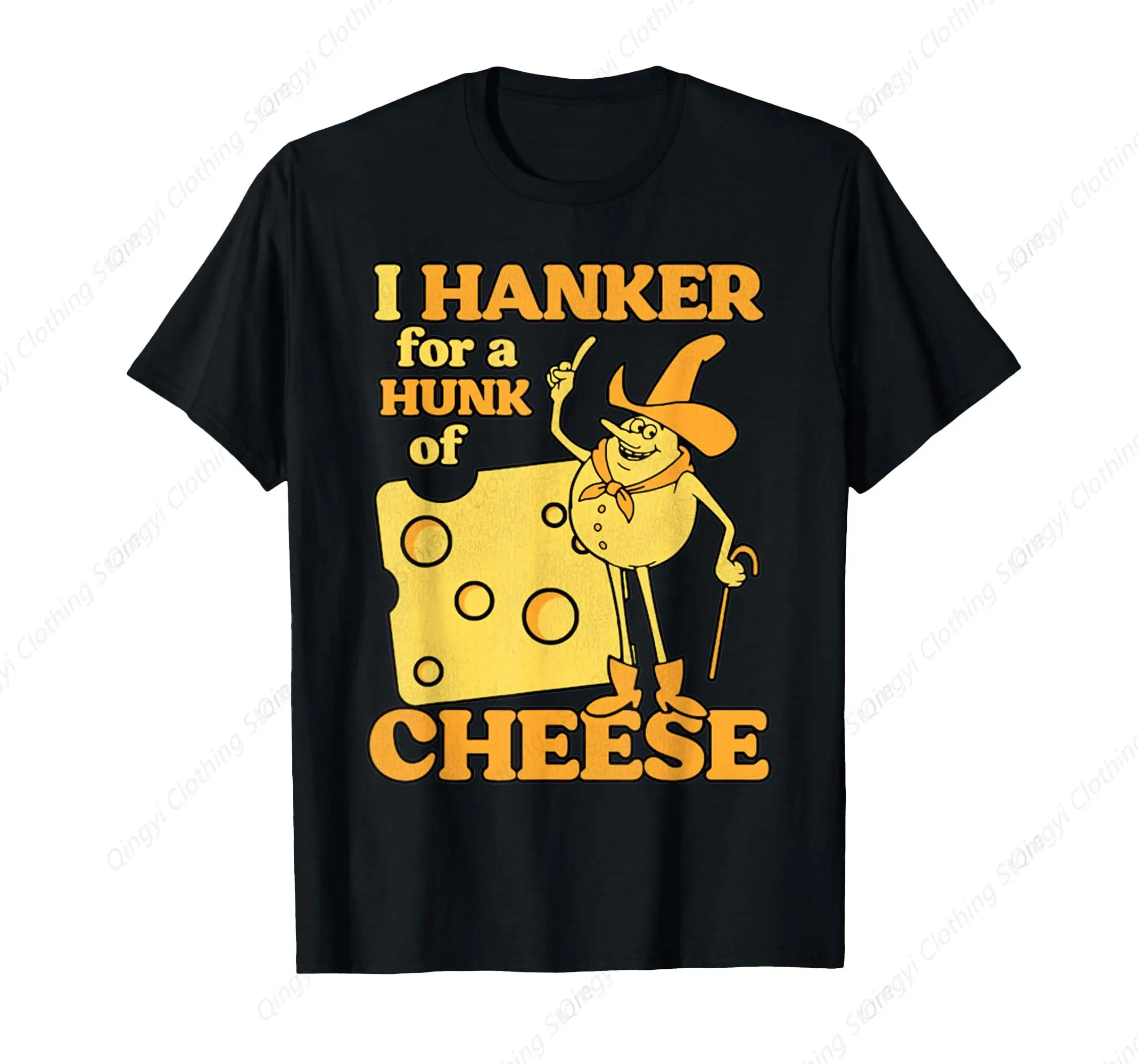 

Vintage I Hanker for A Hunk Cheese Retro Funny T-Shirt