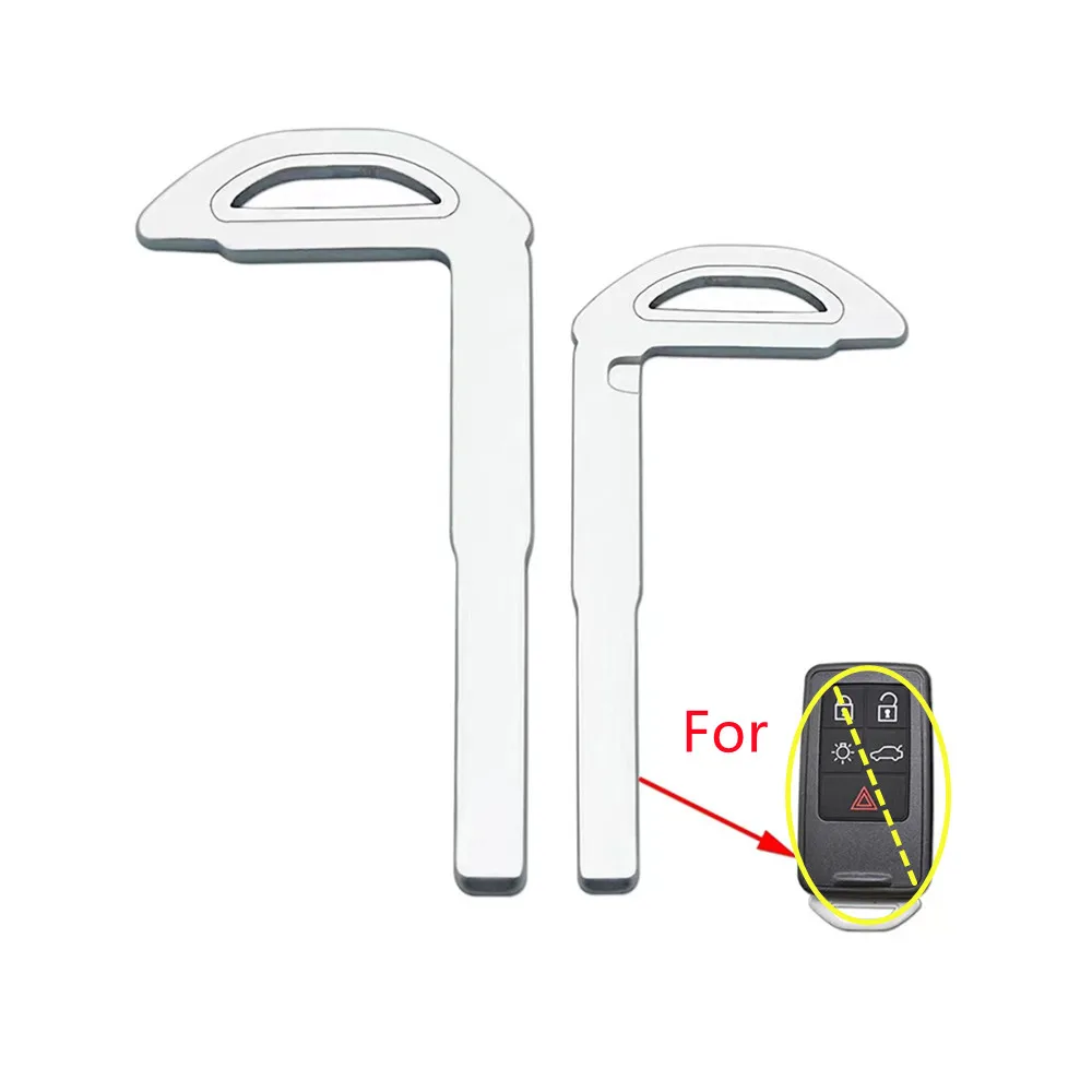 10pcs/lot Emergency Insert Smart Small Mechanical Key Blade for Volvo S80 Smart Card Key