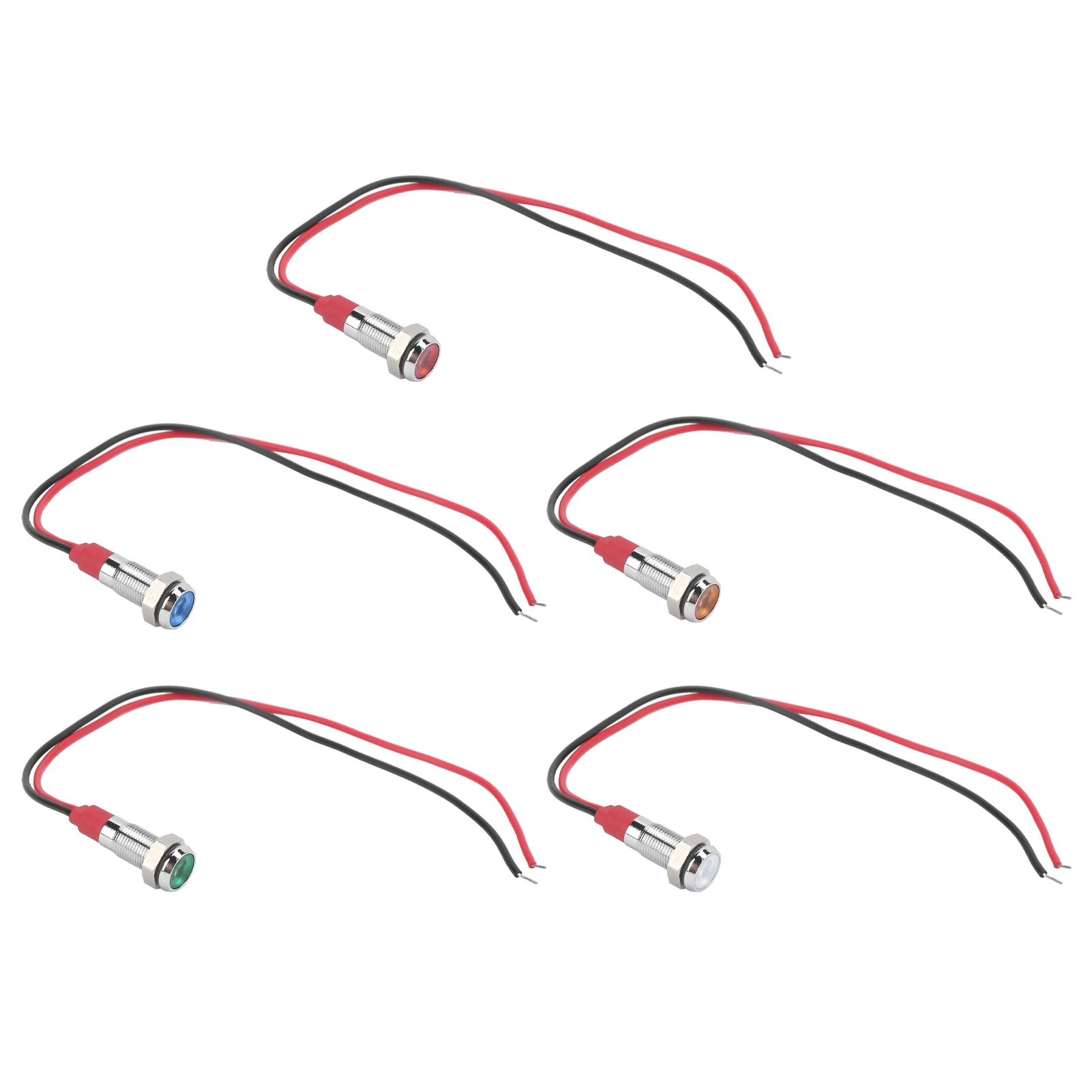 

Waterproof Indicator Light 6mm Waterproof 6mm LED Signal Lamp for Car Truck Ship Speedometer Odometer Tachometer Light