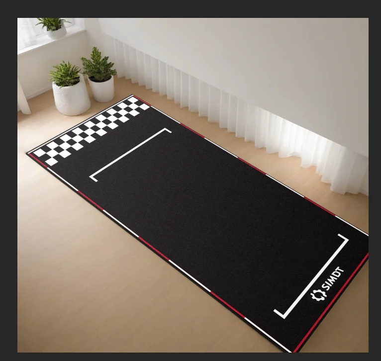 

Напольный коврик SIMDT Racing Simulator: сверхпрочная противоскользящая конструкция, смешанный ковер, который можно стирать в машине для игровых стульев