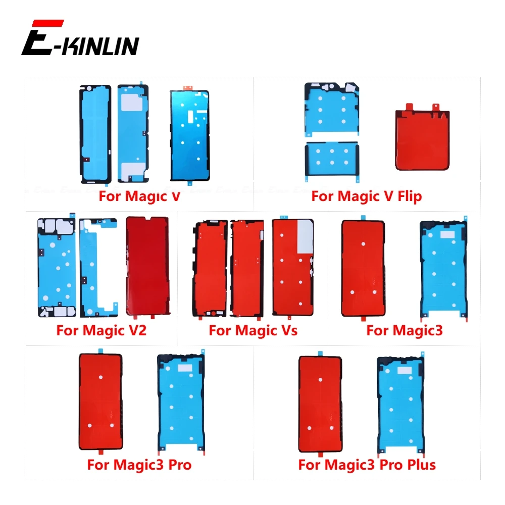 

ЖК-экран, задняя крышка батарейного отсека, задняя наклейка, клейкая клейкая лента для HuaWei Magic 3 V2 Vs2 V Flip RSR Magic3 Pro Plus 5G