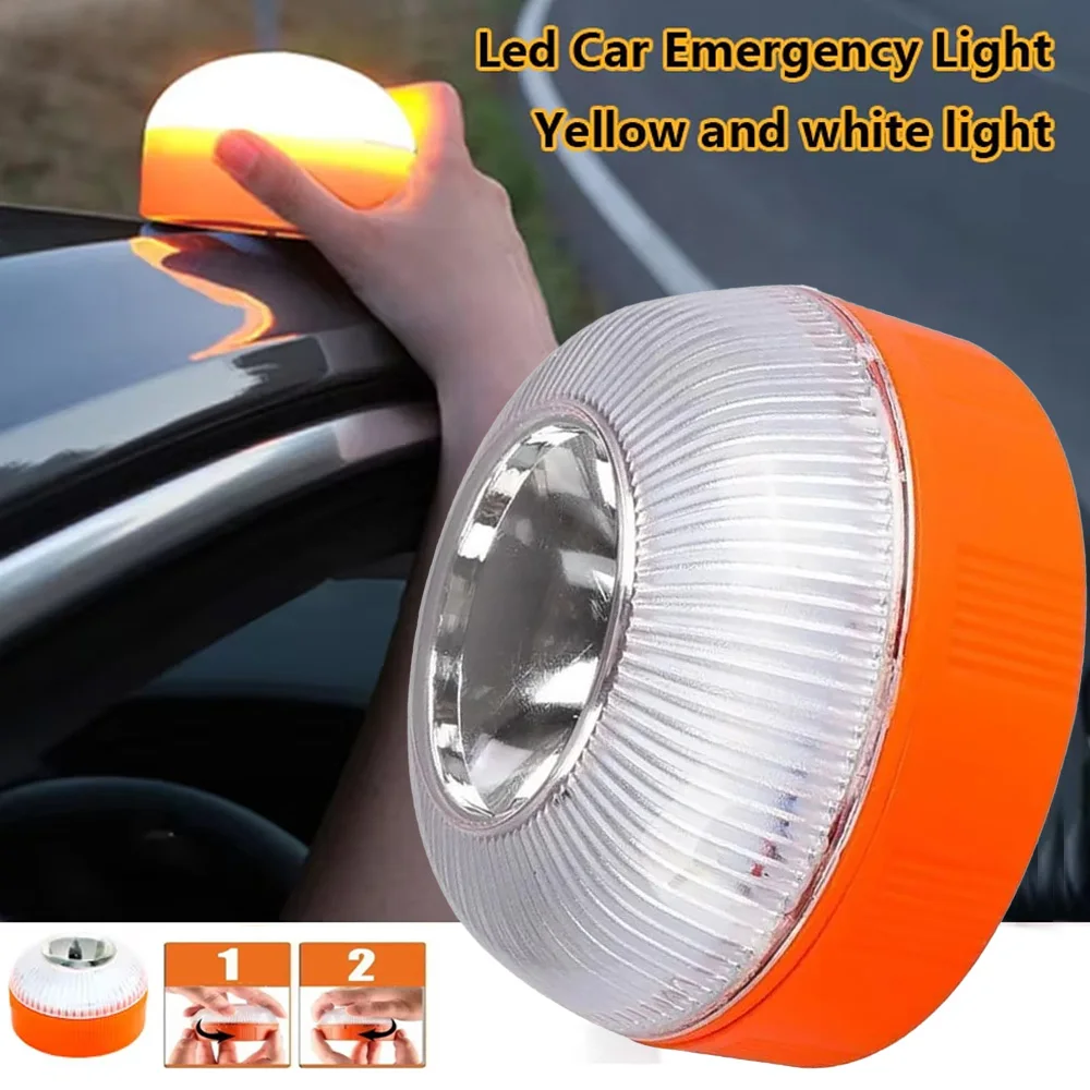 Led سيارة ستروب تحذير ضوء المحمولة ضوء الطوارئ المغناطيسي التعريفي حادث الطريق ضوء السلامة ملحق ضوء وماض