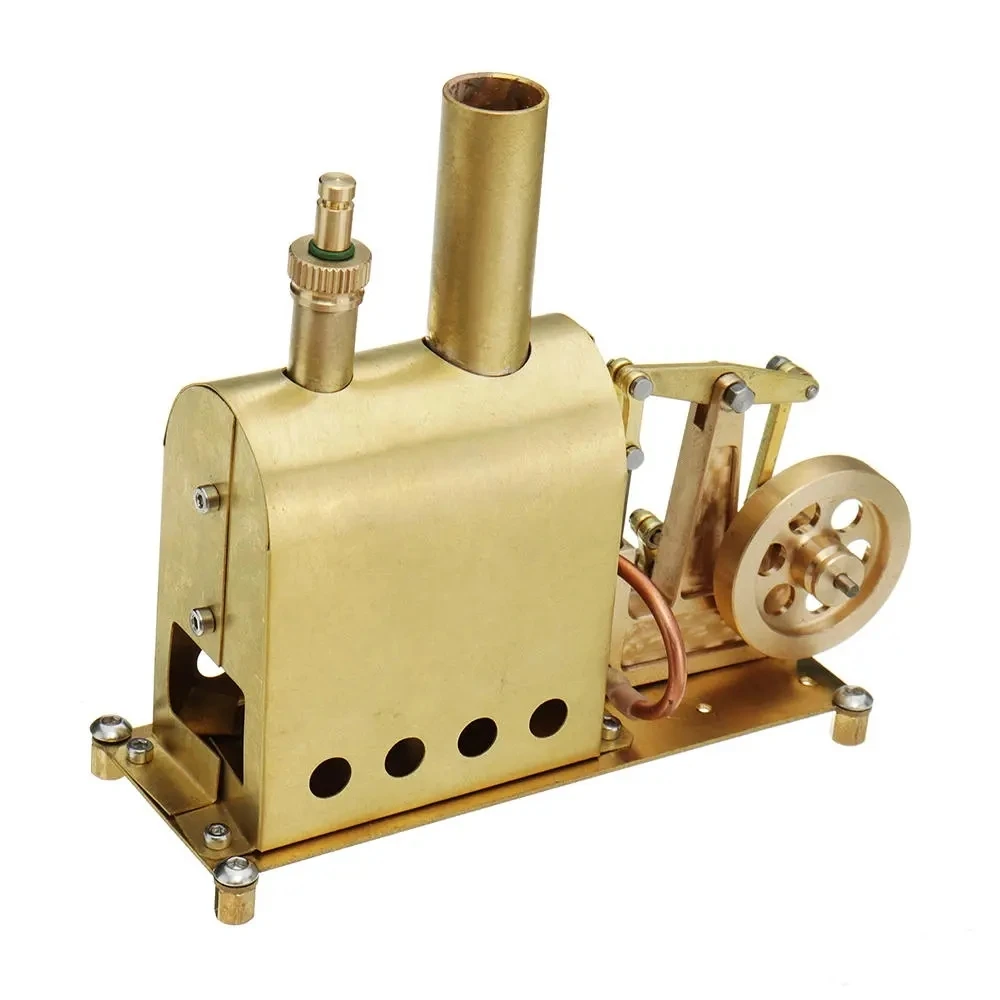 Mini Retro Steam Boiler Detailed Brass Steam Engine Model 12ml Boiler Includes Safety Valve Science Experiment Teaching Aid