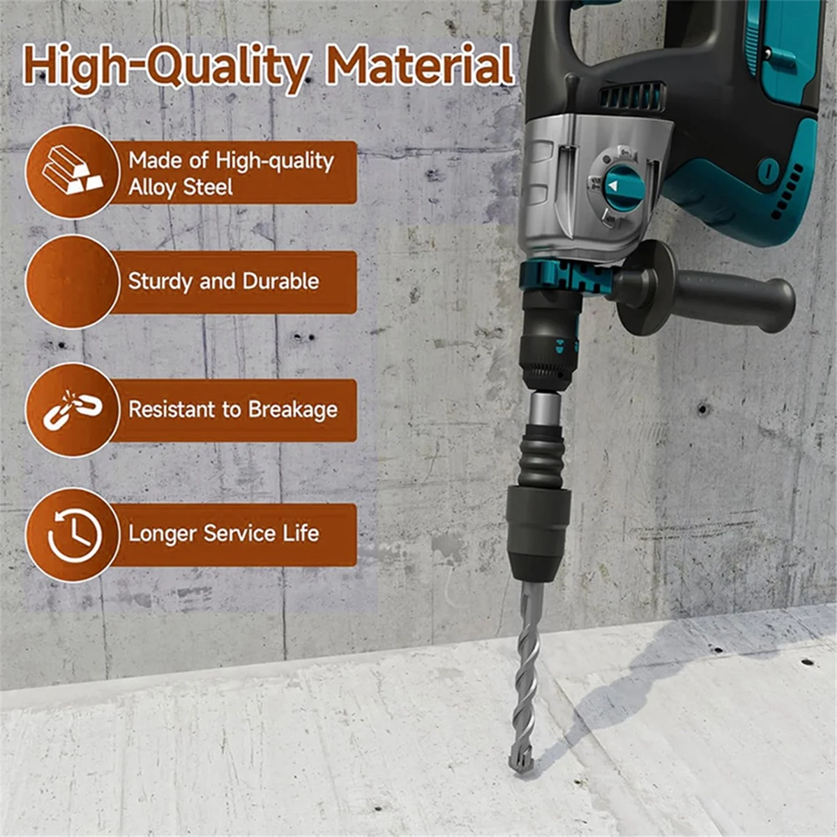 A83Z 1PC per SDS Plus a SDS Max Adattatore per trapano a percussione rotante Convertitore Strumenti Convertitore per trapano per martello demolitore