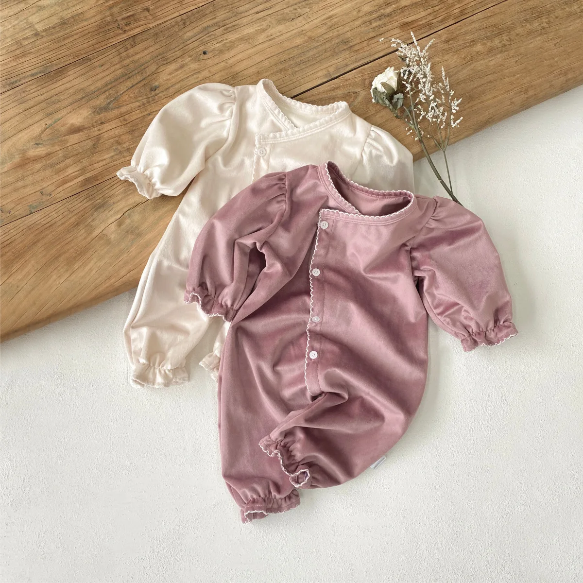 Baju Monyet Bayi Perempuan Baru Musim Semi 2025 Jumpsuit Lengan Panjang Katun Bayi Baru Lahir Lucu Baju Kasual Balita Longgar Anak Laki-laki 0-24M