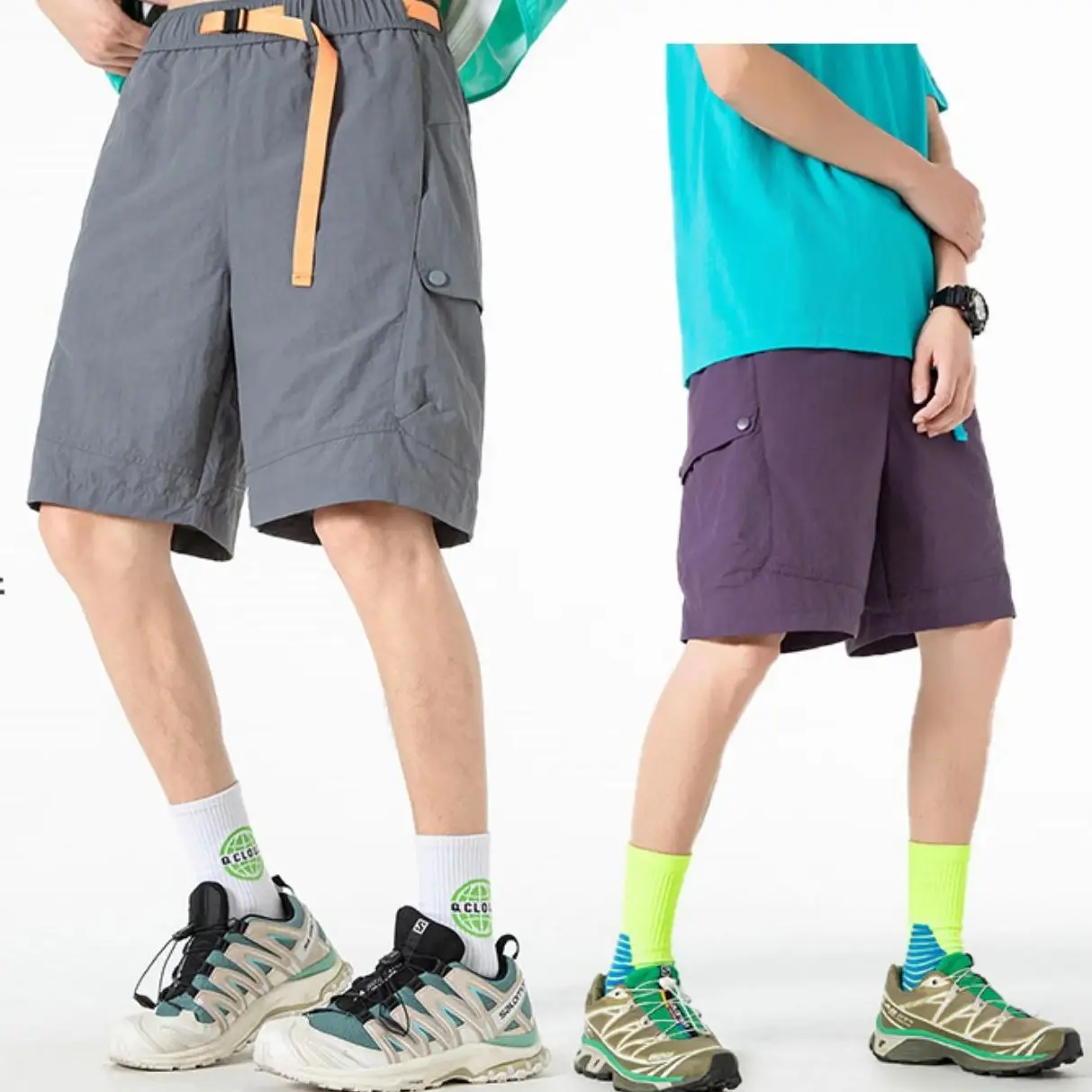 

Men's Outdoor Cargo Shorts Summer Waterproof Urban Shorts Trekking Camping Hiking Climbing Trainning Fishing Panttdoor Sports