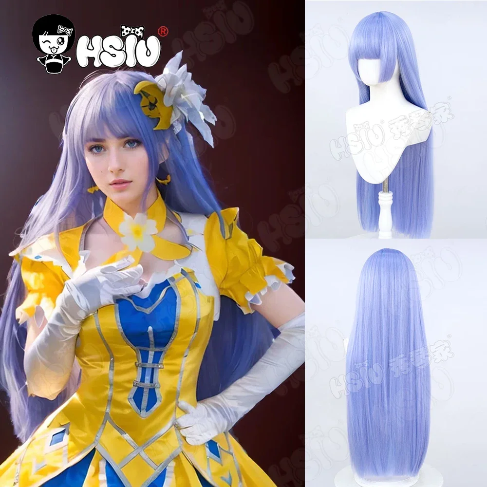 

Izayoi Miku Косплей Парик Волокно синтетический парик「HSIU」80 СМ Синий фиолетовый длинный парик + шапочка для парика Аниме DATE A LIVE Izayoi Miku Косплей Парик