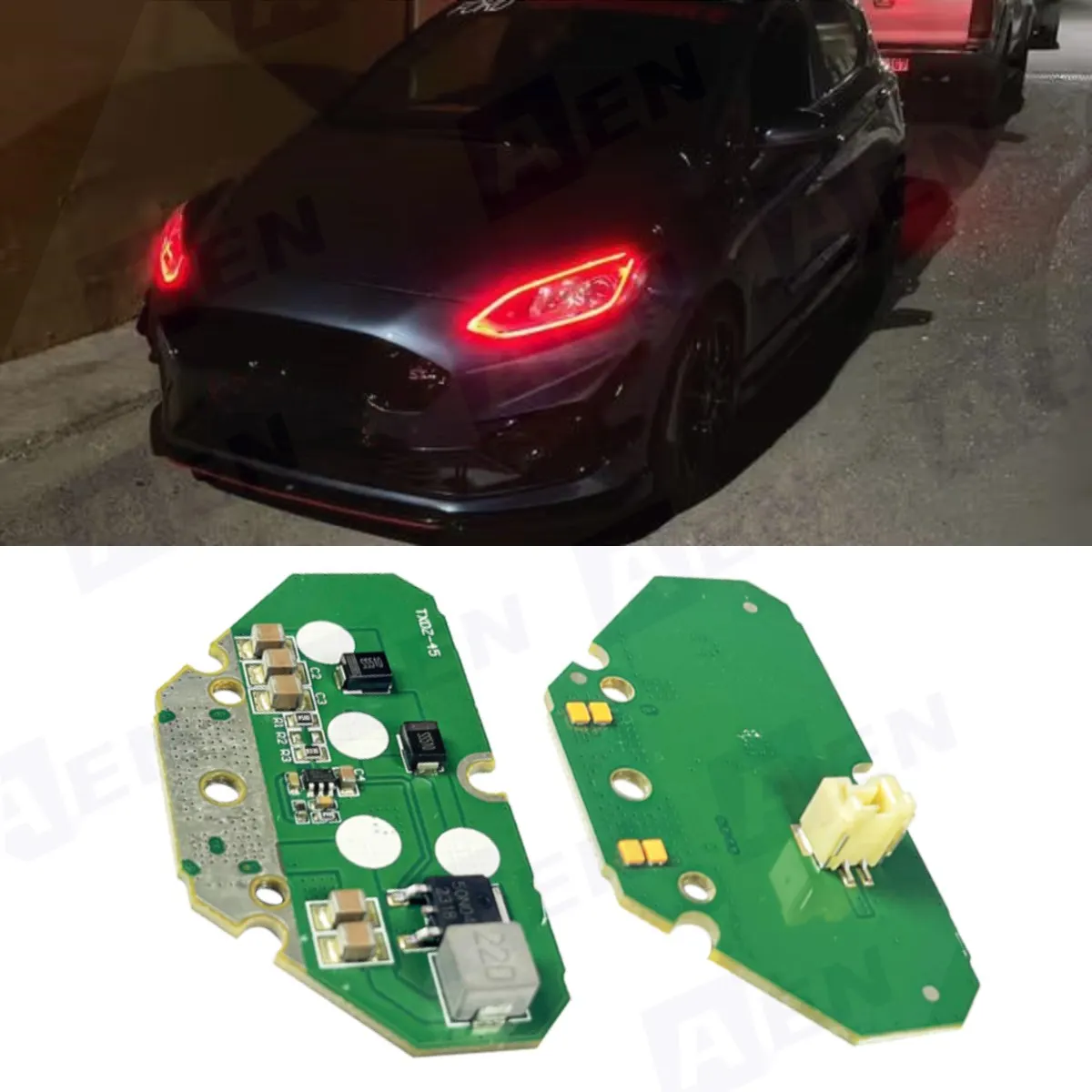 New Angel Eye DRL LED Boards H1BB13D278AC For Ford Fiesta MK8 2017-2022 Focus MK4 LED Headlight H1BB-13D278-AC