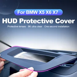 for BMW X5 G05 X6 G06 X7 G07 2022 2019~2024 Car HUD Protective Cover Head-Up Display Dust Cover Frame Windshield Accessories