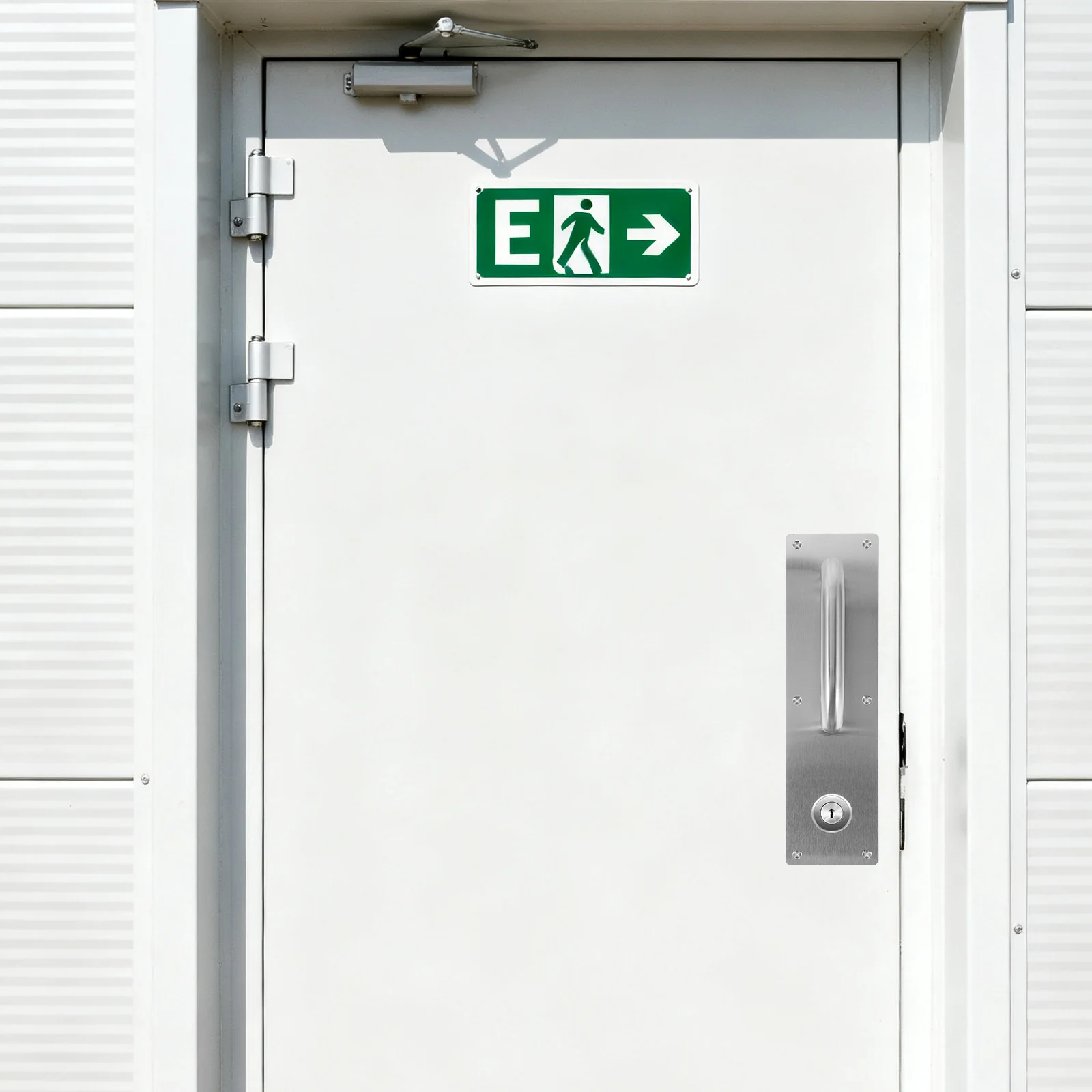 

2Pcs 30x8x65cm Black Stainless Steel Door Pull Handle Flush Design for Fire Doors Commercial Passageway Closet